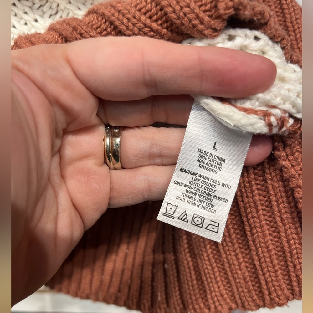 Aeropostale chunky knit sweater size large - Picture 3 of 8